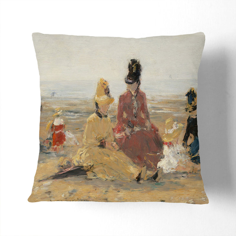 Square Cushion, 55cm H x 55cm W x 20cm D, White