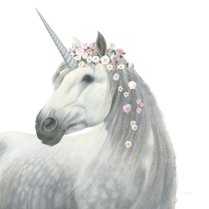 Spirit Unicorn II Square - Wrapped Canvas Print, 51cm H x 51cm W x 3.8cm D
