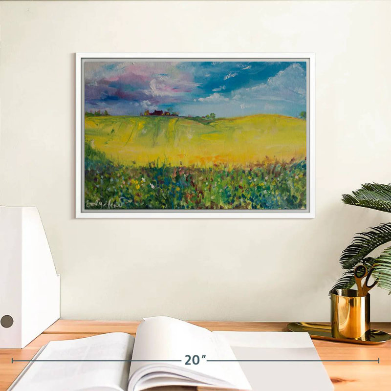 Maison, Cadre flottant blanc, 13 po x 9 po