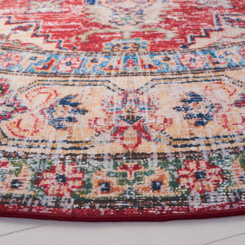 Tucson Performance Machine Washable Oriental Rug, Round 6'