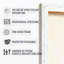 Ensemble de 3 impressions sur toile Mid-Century Snowy Mountain Warriors Archers Swords-113210847
