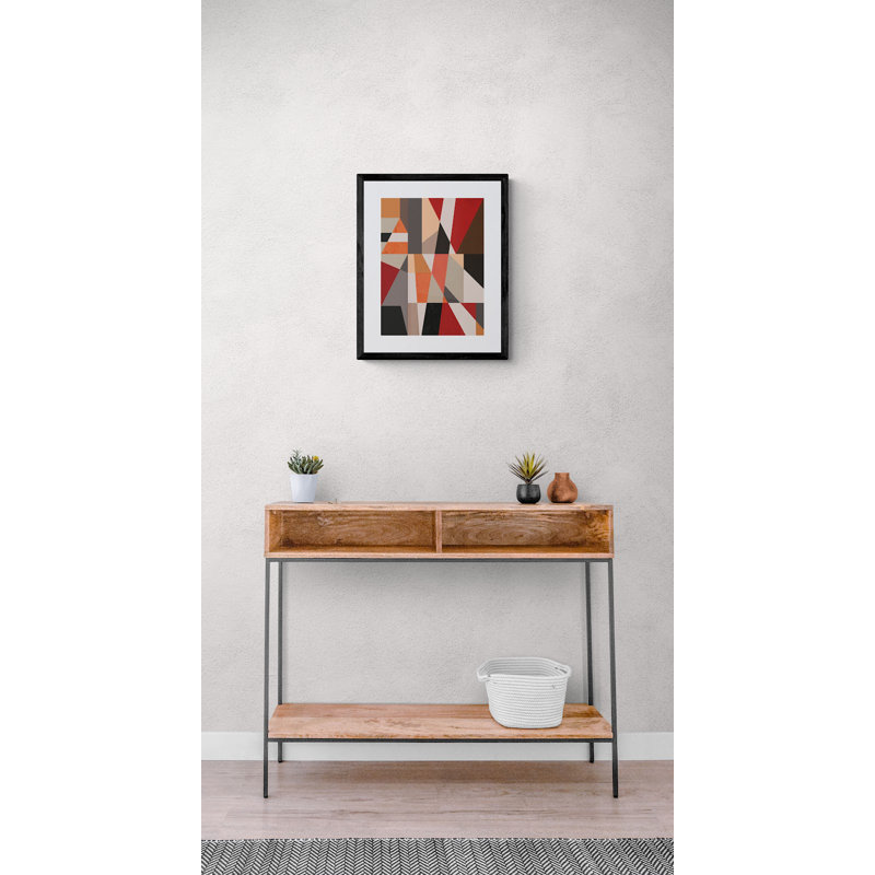 Geometric Pattern Print by Angel Estevez, Wrapped Canvas, 32" H x 24" W