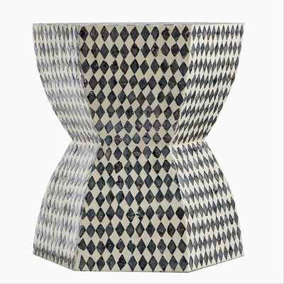 Hexagonal End Table, Accent Side Table