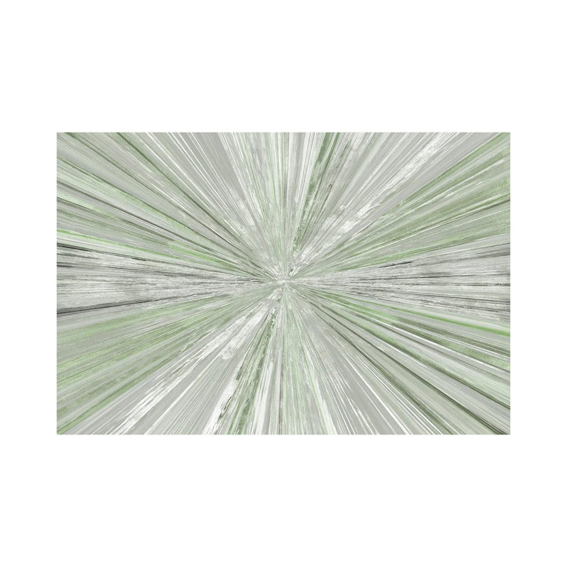 Lumière chatoyante I, H 32 po x l 48 po, Vert