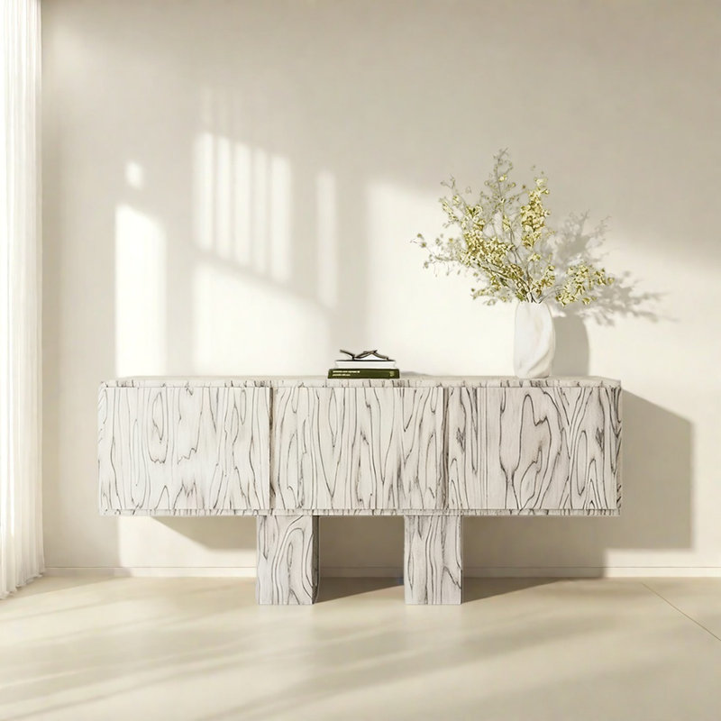 Console Retro, H 27,56 po x l 62,99 po x P 15,75 po
