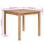 Square Outdoor Dining Table - 80 cm W 80 cm D