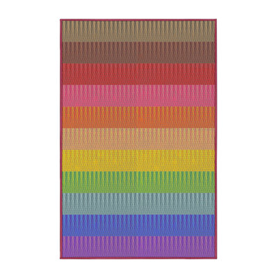 Tapis rose / jaune / vert LaRena