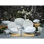 Square Porcelain China Dinnerware Set 20 Piece - Service for 4