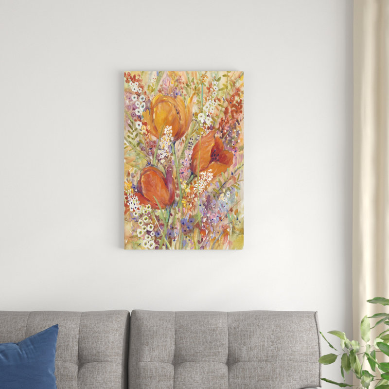 Floraison printanière I, H 30 po x l 20 po x P 1,25 po