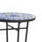 Patio Side Table,Blue+Black