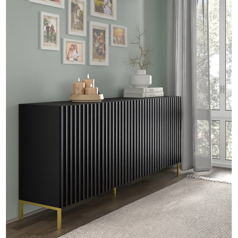 Patriki 200cm Sideboard, Black