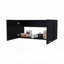 Armoire murale noire avec 2 portes-866171835