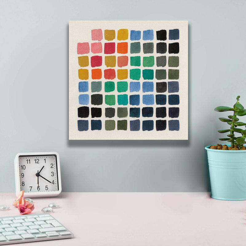  «Retro Color Graph» par Wild Apple Portfolio, art mural 12 po x 12 po, H 12 po x l 12 po