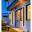 Matte Black 150cm H Outdoor Sconce