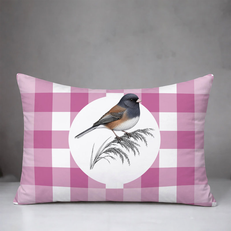 Coussin intérieur / extérieur Junco, 20 po x 14 po, Magenta