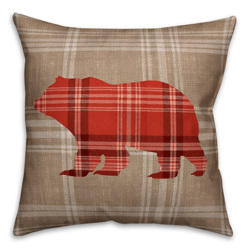 Plaid Reversible Throw Pillow