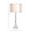 Pocklingt Glass Silver Table Lamp with Crystal Embellishments