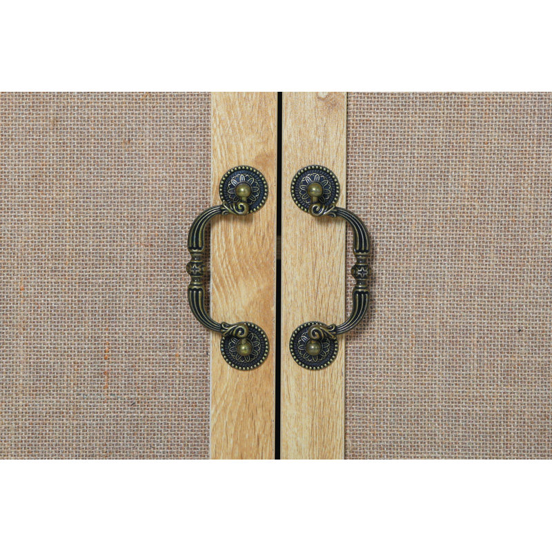 Ardzan 2-Door Accent Cabinet, Natural Wood