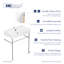 Lavabo de salle de bain rectangulaire en céramique avec trop-plein 30 po x l 16 po x P 35 po Turner-102412040