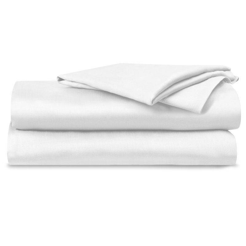 Delara 100% Eucalyptus Lyocell TENCEL™ Cooling Sheet Set – Soft, Silky & Breathable, White