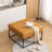 Cattibrie Leather Upholstered Square Ottoman-1863847705