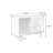 Modern light luxury black storage sideboard.