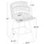 Tabourets de bar pivotants à 180 ° de 2, siège de 26 po de hauteur, pour îlot de cuisine, café, pub, structure en fer, dossier bas, capacité de 300 lb, glissières en plastique, matériau à plusieurs niveaux, support, conception-1620127450