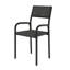 Chaise de bureau avec structure en métal, noire