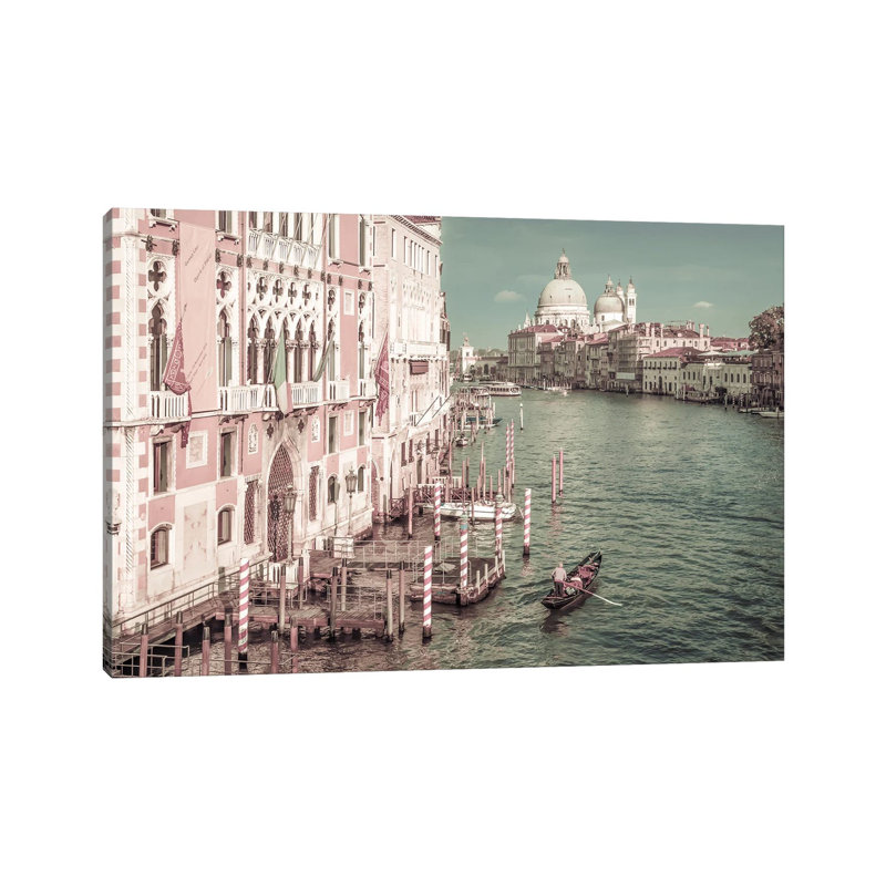 Venice Canal Grande And Santa Maria Della Salute by Melanie Viola - Wrapped Canvas Print, 101.6 cm H x 66.04 cm W x 1.91 cm D