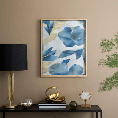 Reproduction encadrée FLORAL Series Dxxxv - bois massif