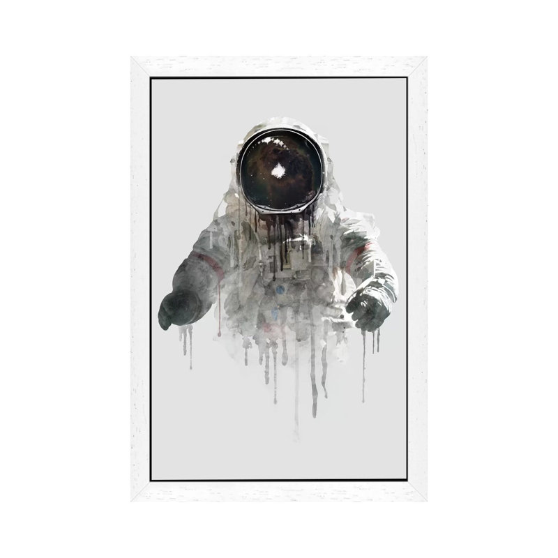 Dániel Taylor - Print on Canvas, 66.04 cm H x 45.72 cm W, White  Floater Framed