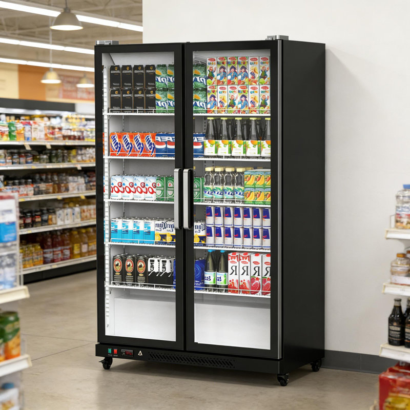 Réfrigérateur commercial de 39 pieds cubes avec lumière DEL et tablettes réglables pour le restaurant, le magasin et le magasin d'alimentation