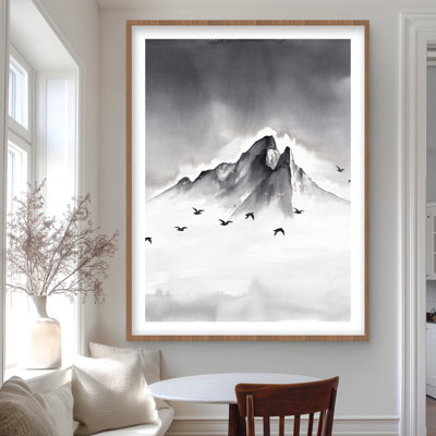 Mountain Peak - Office Landscapes Framed Matted Print Decor