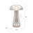 Elements Mushroom Acrylic LED Rechargeable Portable Tabletop Lamp