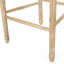 Tabourets de bar confortables (la paire) - pour une expérience culinaire relaxante. Dossier tissé, revêtement doux, pieds robustes. Beige et naturel. 20,06 po x 21,6 po 49,76 po, pieds et dossier complexes et élégants. Siège en tissu. Cuisine