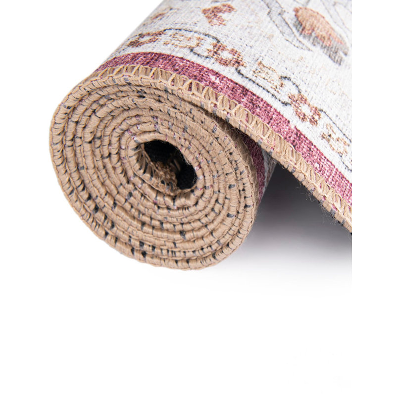 Bungalow Rose Dinah Timeless Rug, Tapis de couloir 2 pi x 6 pi 1 po