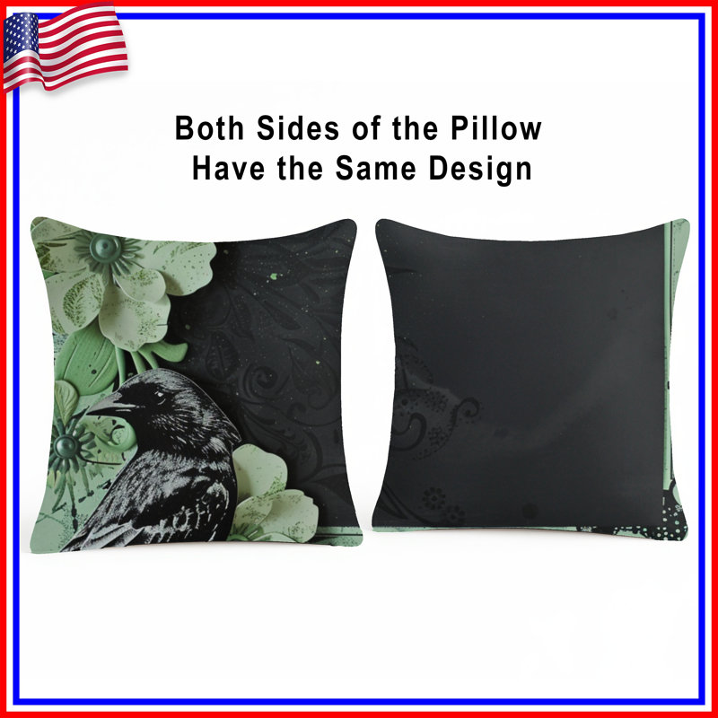 Coussin Bird, 16 po x 16 po