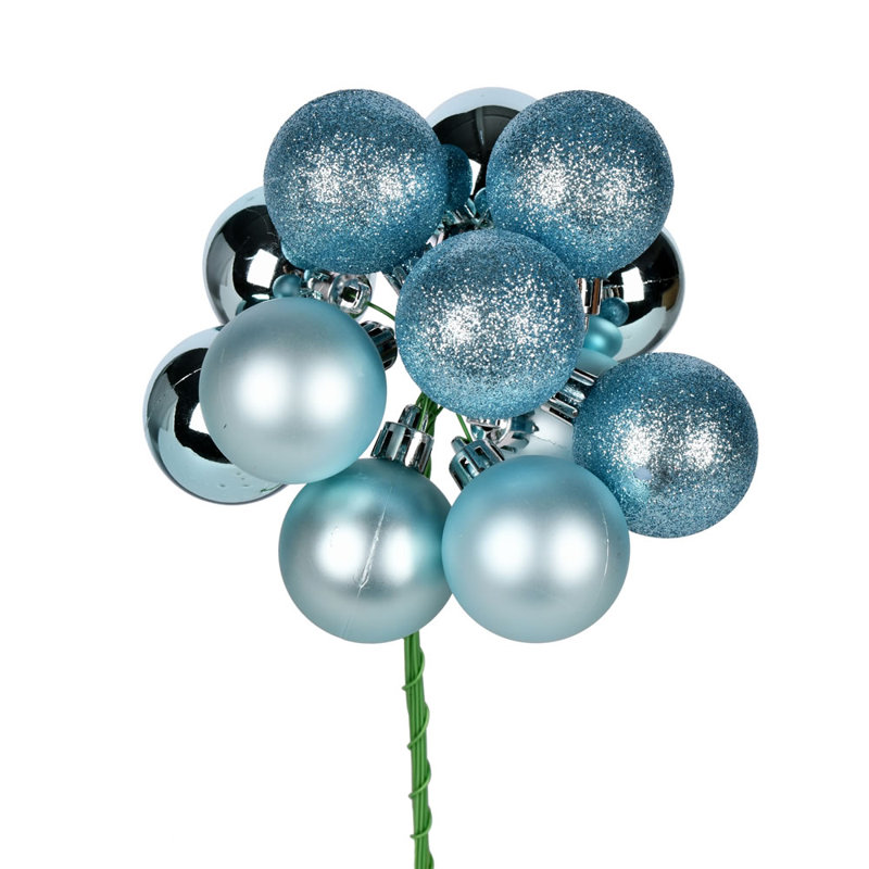 Décoration de Noël boule de Noël bleue 12 po The Holiday Aisle®, 4 par ensemble