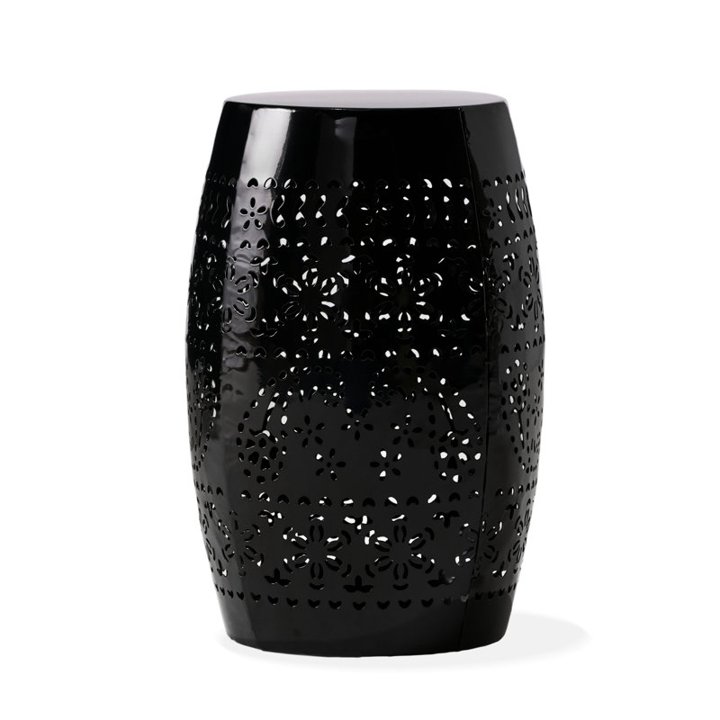 Square Side Table, With Lace Cut Accent, Table Frame, Modern, Dimensions