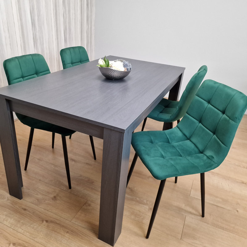 Ennassim 4 - Person Dining Set, 75" H x 80" W x 140" L