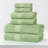 Hannu 450 GSM Eco-Friendly Cotton 6 Piece Quick Dry Bathroom Towel Set-326708863