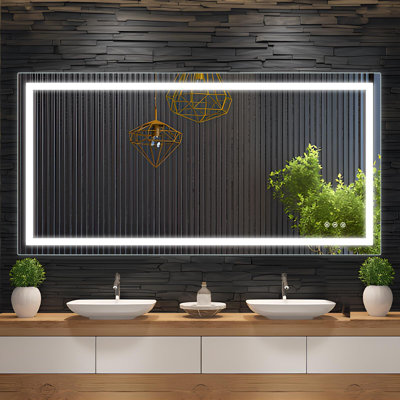 Miroir de salle de bain avec éclairage à DEL