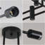 Black Sputnik 4-Light Flush Mount