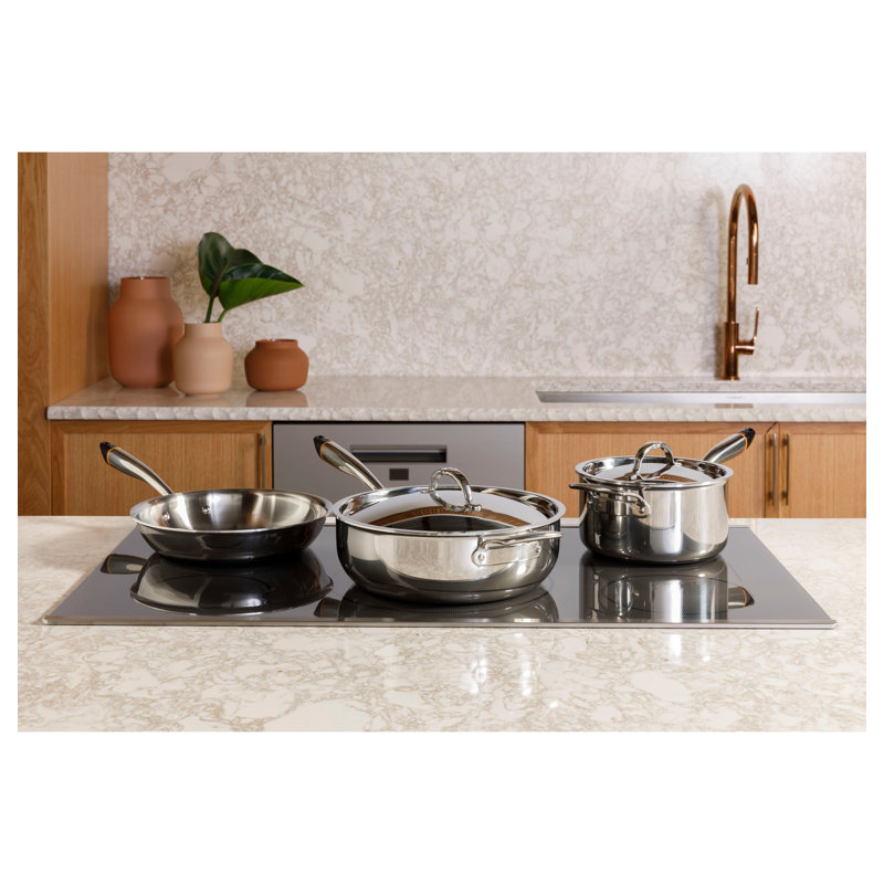 36" Electric Cooktop with 5 Elements, Stainless Steel
