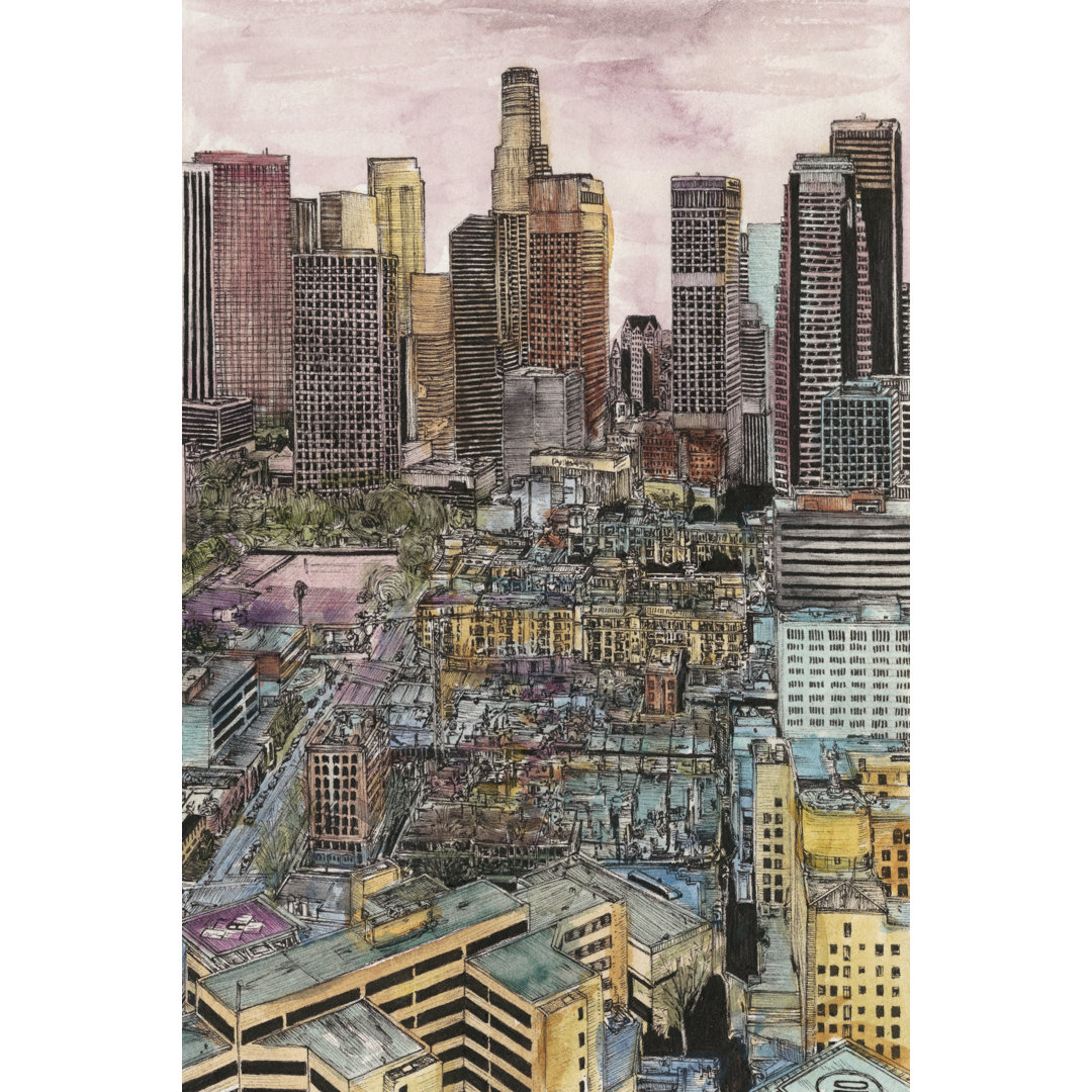 Leinwandbild US Cityscape-Los Angeles von Melissa Wang