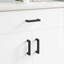 Vidaxl Furniture Handle Black Iron Cabinet Modern Minimalist Indoor Outdoor