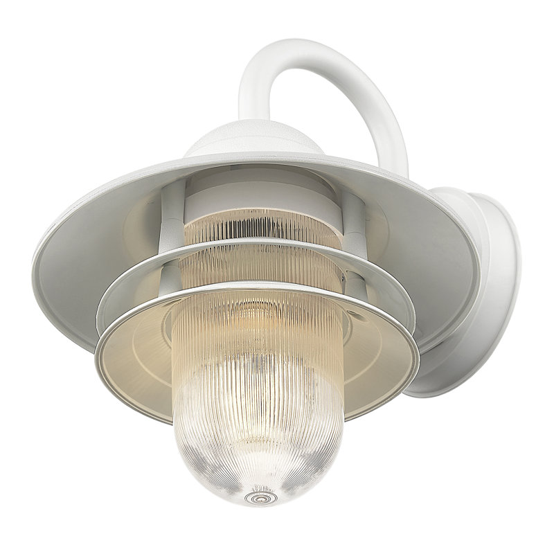 Caja Wall Light, Textured White, Medium Incandescent