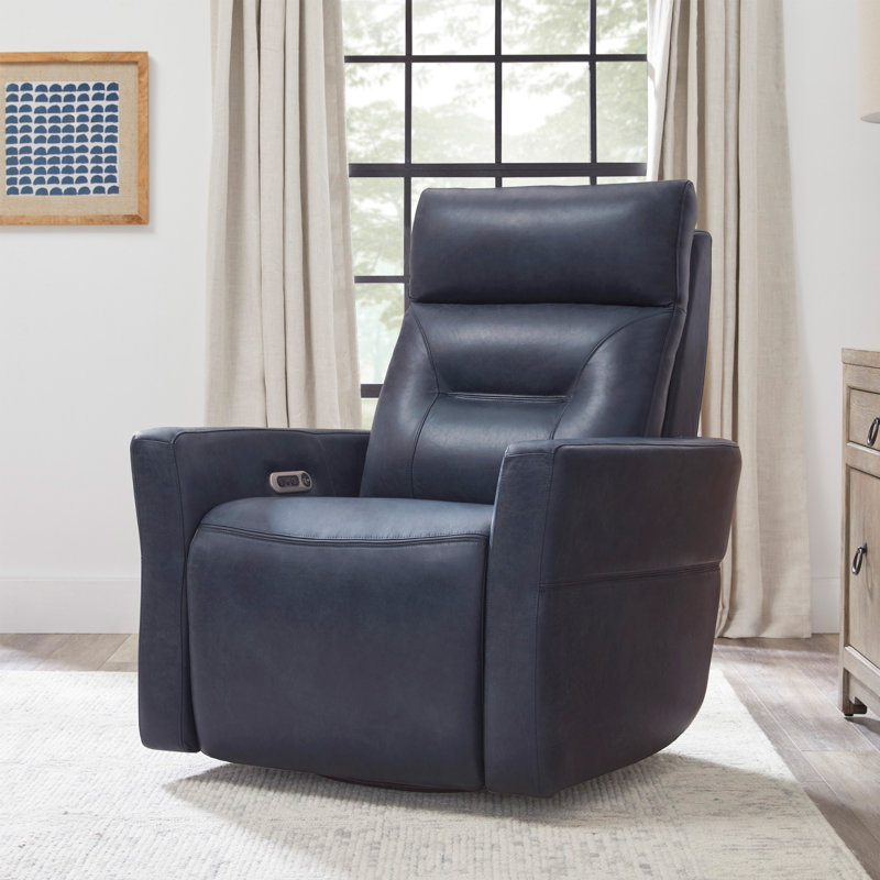 Ashley Power Swivel Glider Recliner P2 Two Pack, Vintage Navy