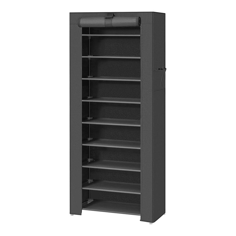 27 Pair Shoe Storage Cabinet, Black