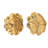 Gold Rose Wall Hangings - Of 2, Rich Golden Shade, Intricate Petal Details, Versatile For Living Room, Hallway, Bedroom Decoration 2 Pieces, Hue,